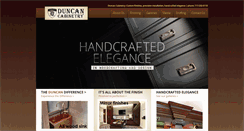 Desktop Screenshot of duncancabinetry.com